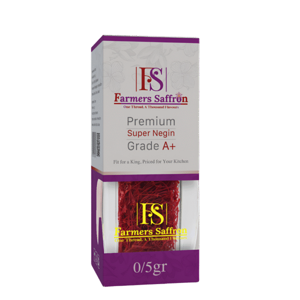 0.5 gram Super Negin saffron by Farmers Saffron – Grade A+ quality threads