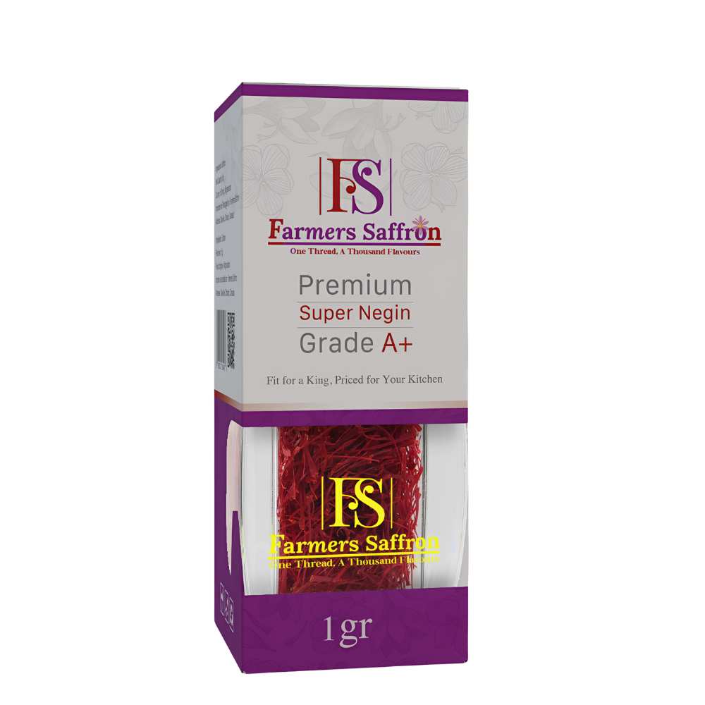 1 gram premium Super Negin saffron – Grade A+ Persian saffron by Farmers Saffron