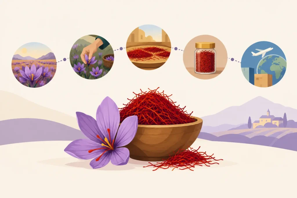 Why Saffron Traceability Protects Every Thread